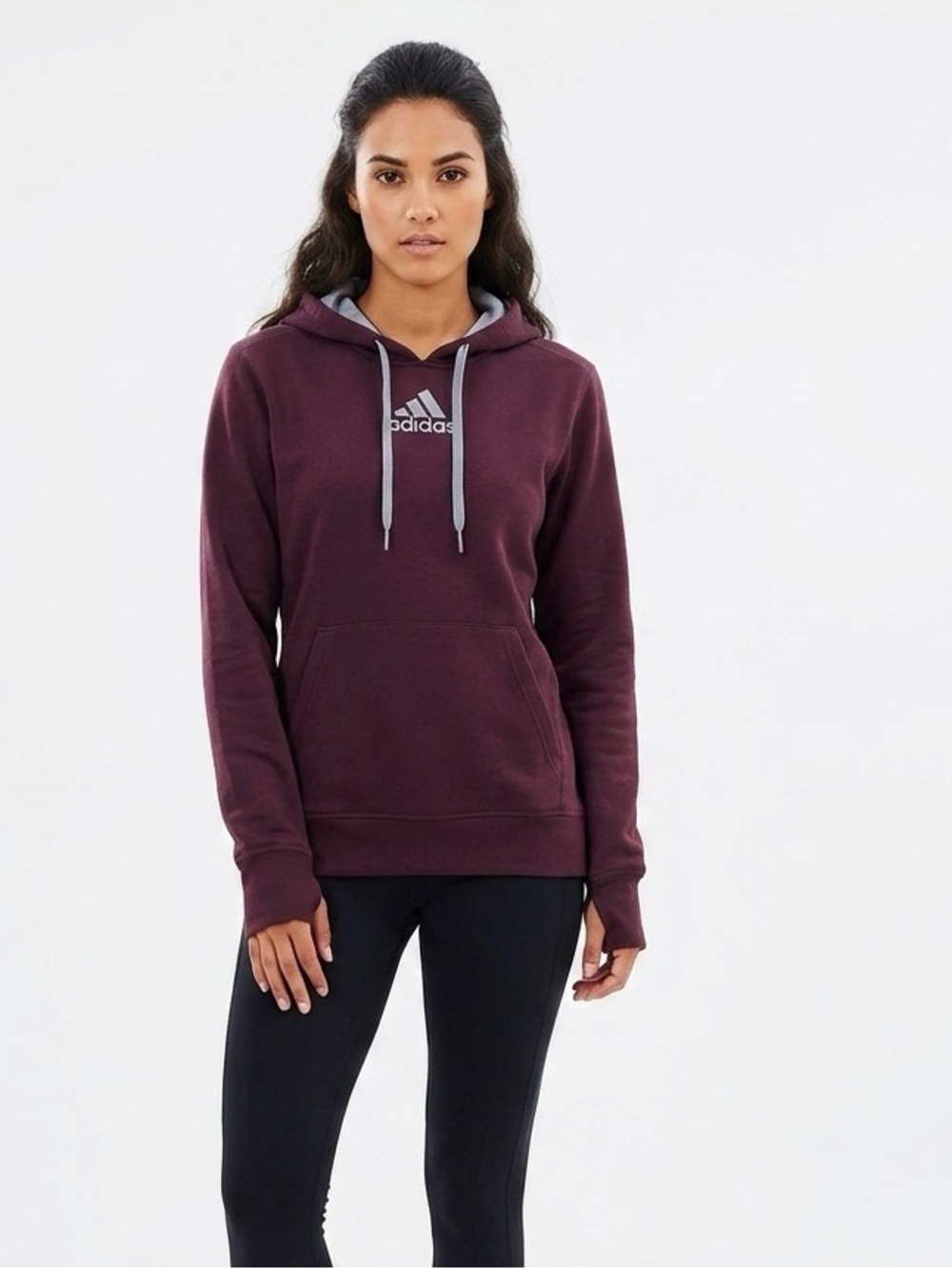 [Adidas] Classic Logo Pullover Hoodie